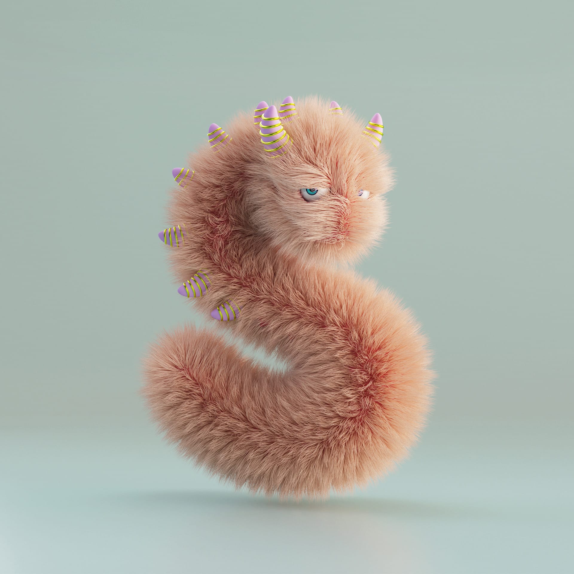 Mischievous Monsters Smirk and Grin in Fuzzy Alphabet Collection by Jose Arias5
