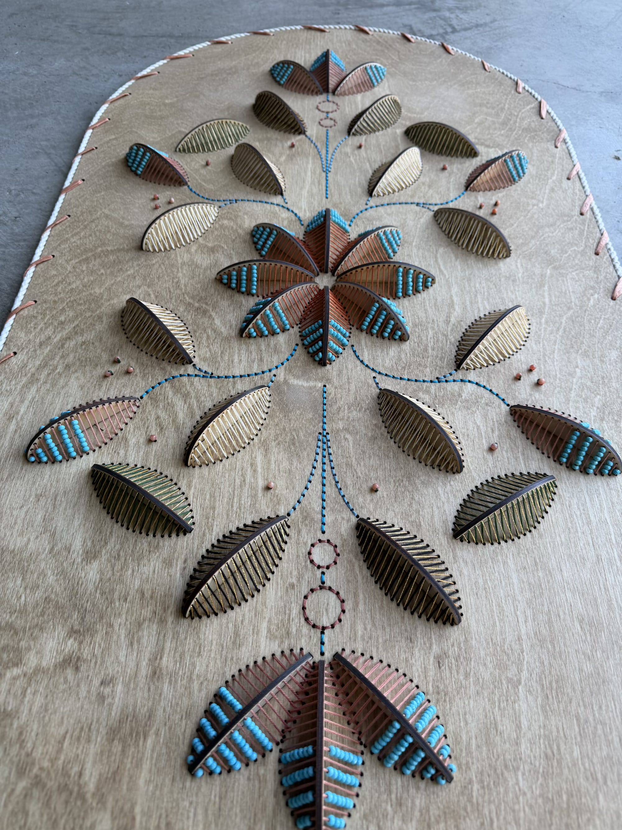 Nosheen Iqbal Translates Islamic Ornament into Meticulous Wood-and-Thread Patterns9
