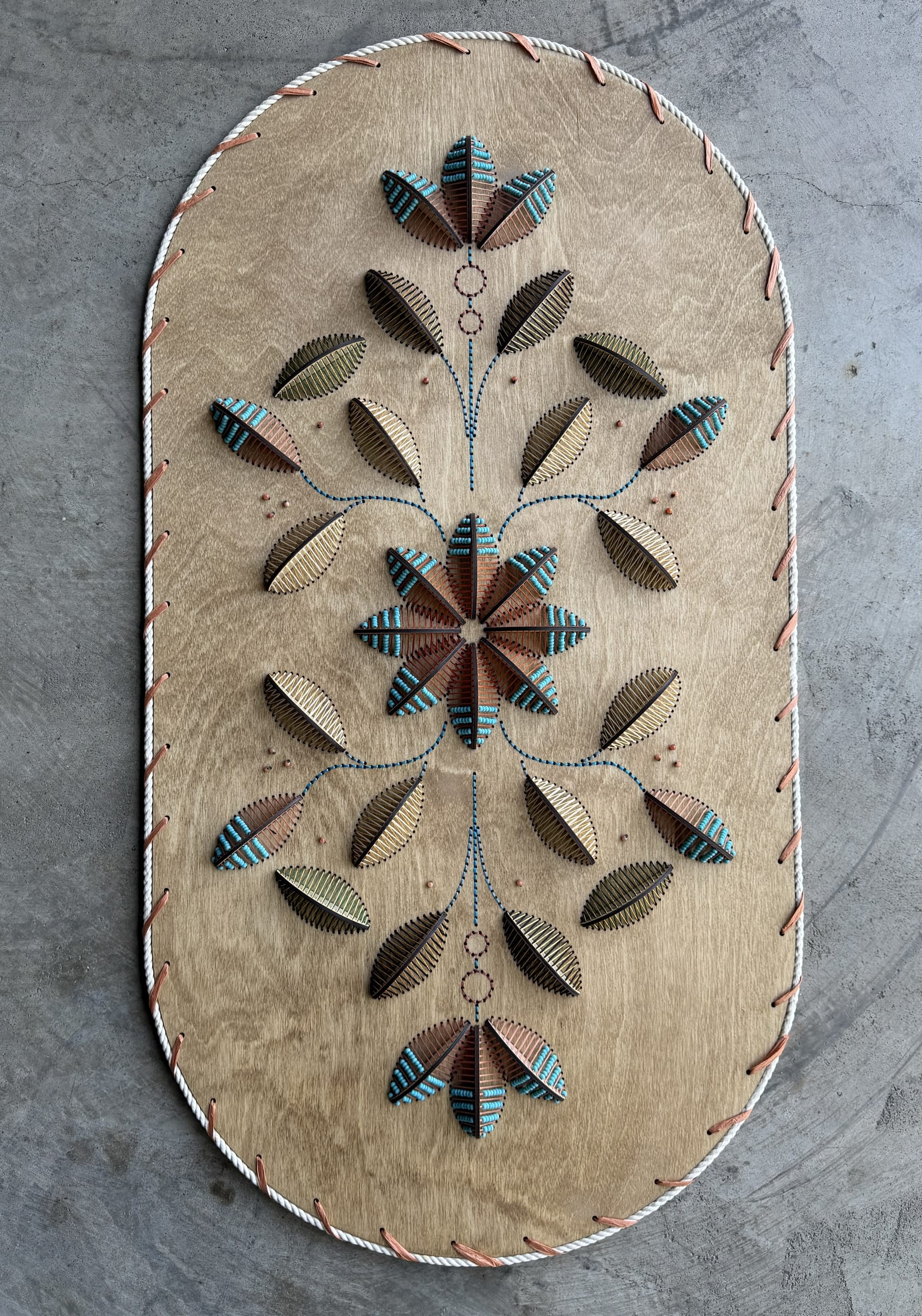 Nosheen Iqbal Translates Islamic Ornament into Meticulous Wood-and-Thread Patterns8
