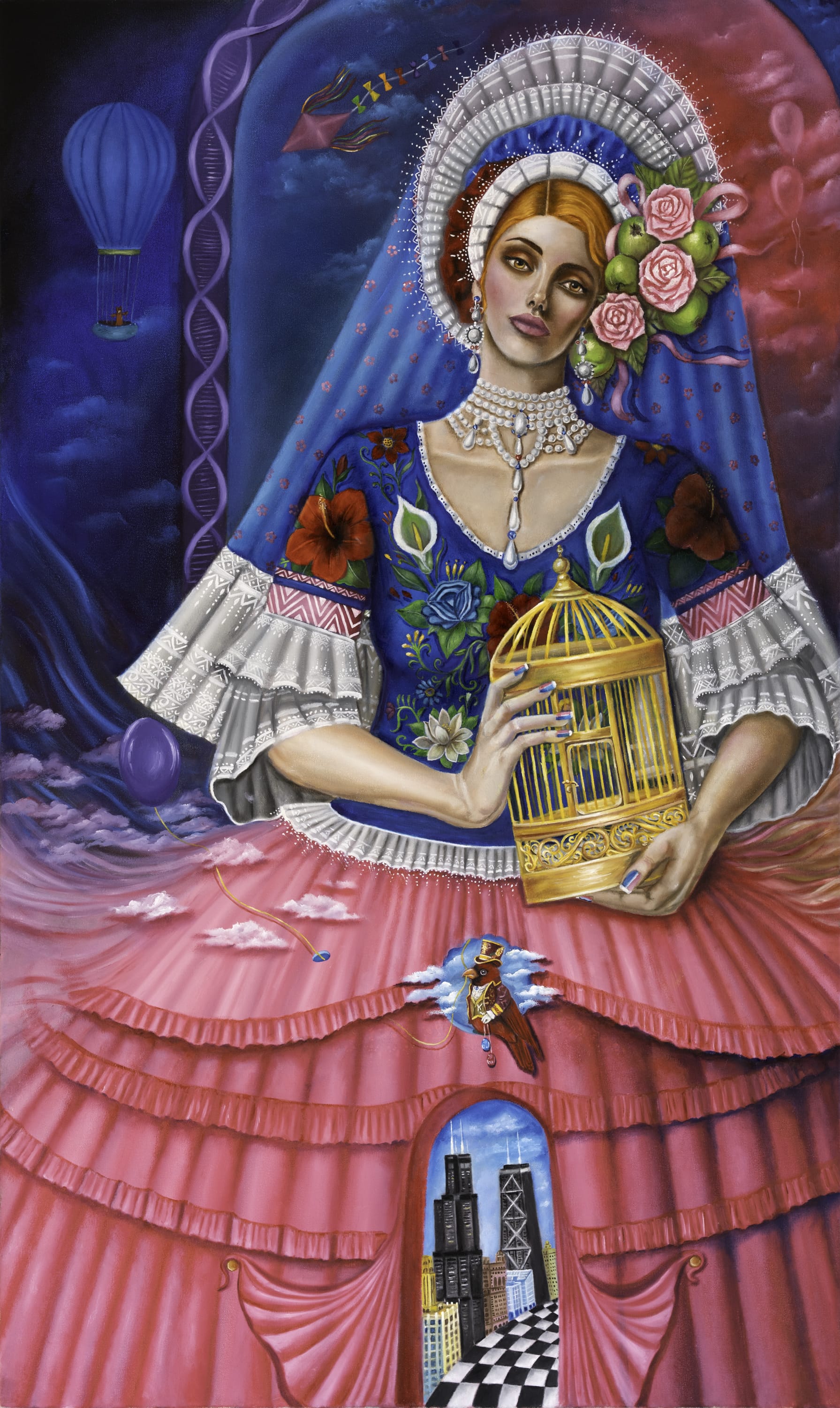 Karla Wong's Folkloric Portraits Conjure Mysterious Portals to Another World2