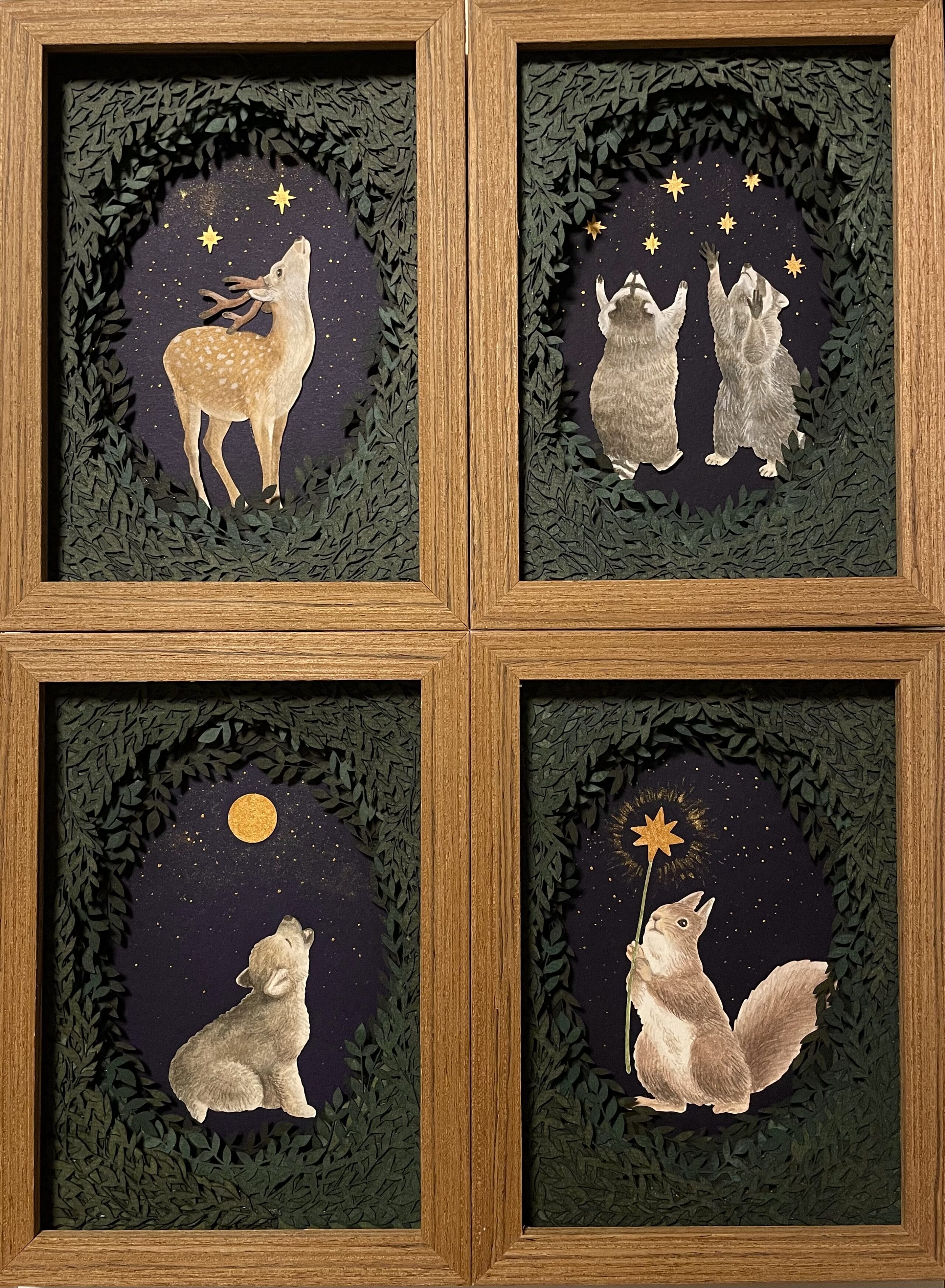 Woodland Creatures Inhabit an Imaginary World in Kanako Abe's Intricate Paper Cuts6