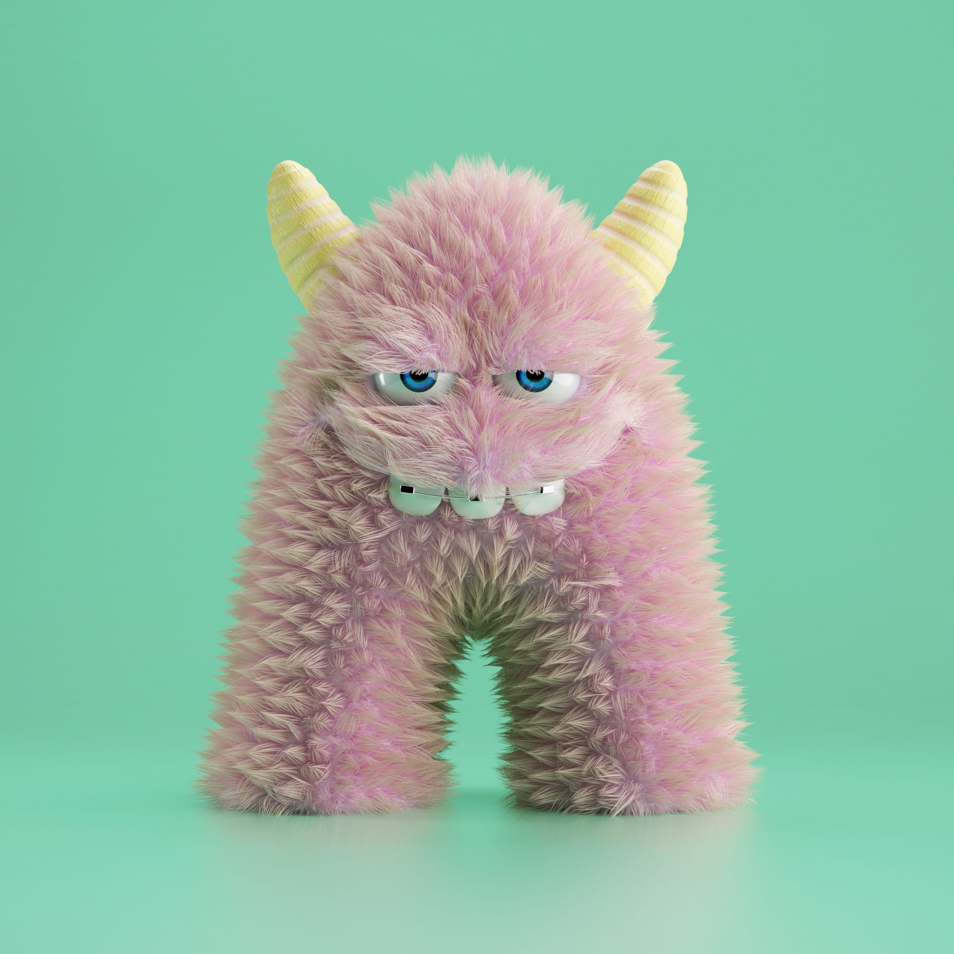 Mischievous Monsters Smirk and Grin in Fuzzy Alphabet Collection by Jose Arias1