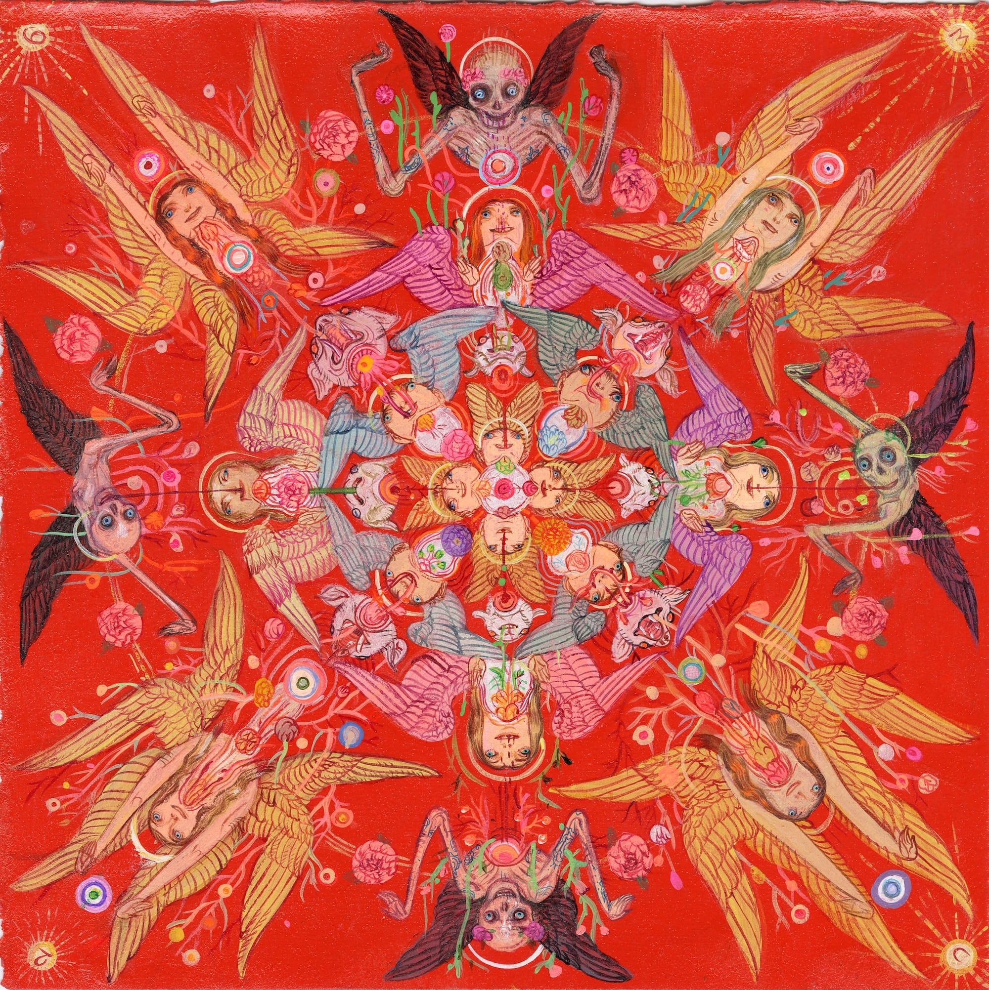 At a 'Molecular Level,' Mu Pan Composes Meticulous Mandalas in Acrylic0
