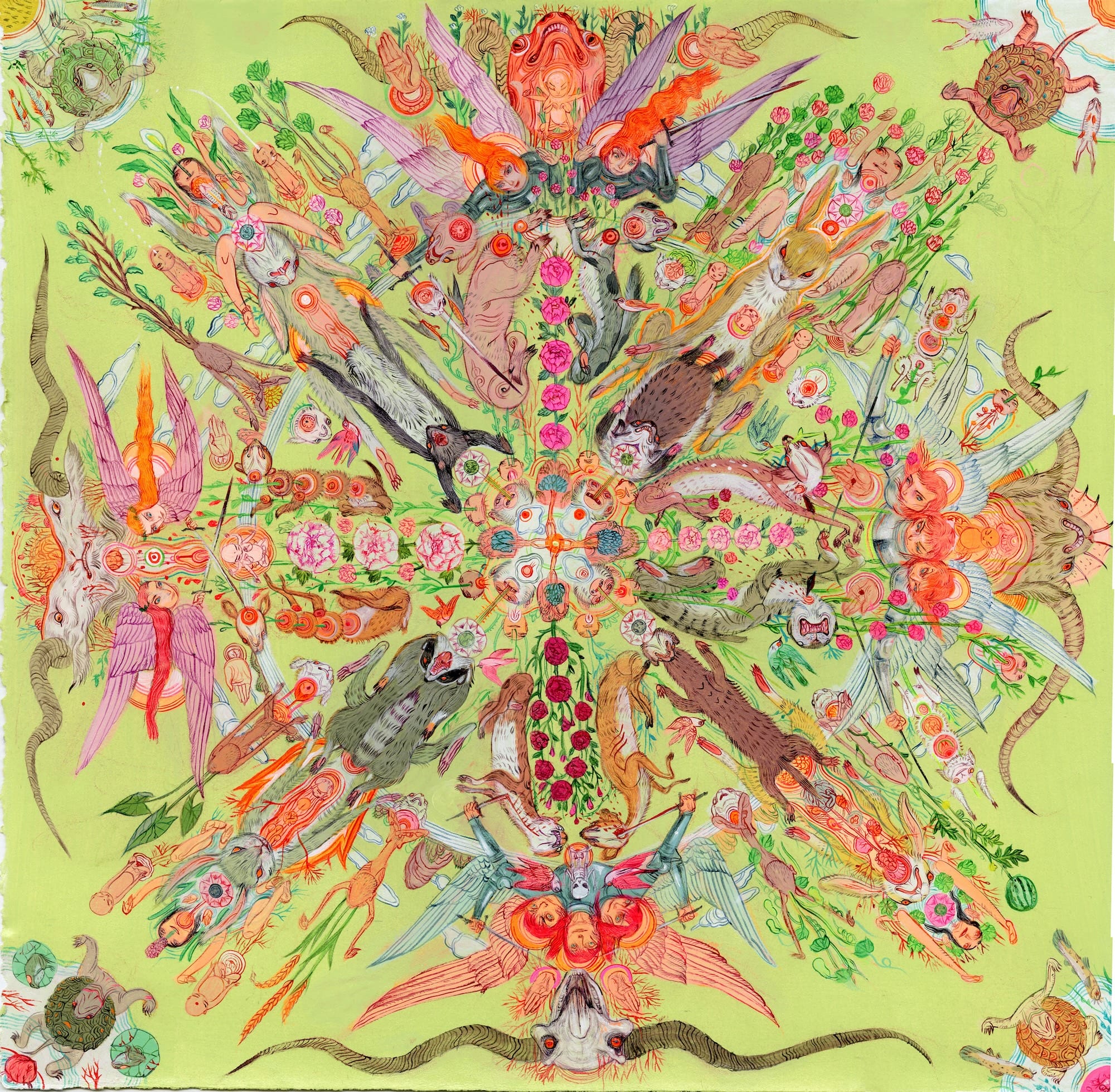 At a 'Molecular Level,' Mu Pan Composes Meticulous Mandalas in Acrylic5