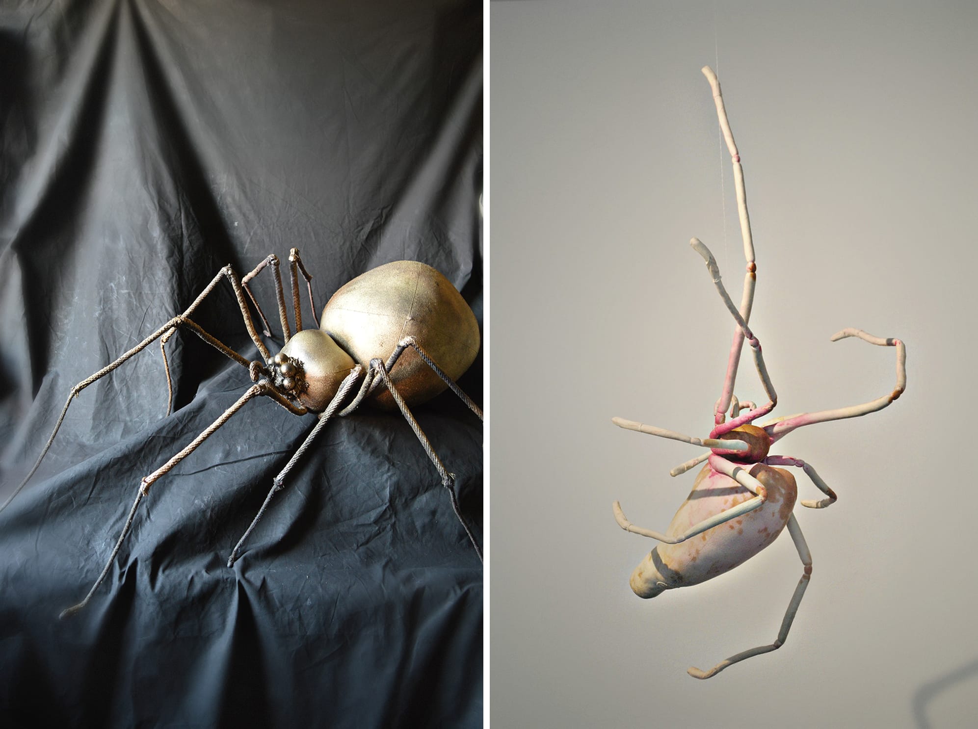 Oversized Spiders by Mister Finch Transform Vintage Textiles into Fairytale Sculptures6