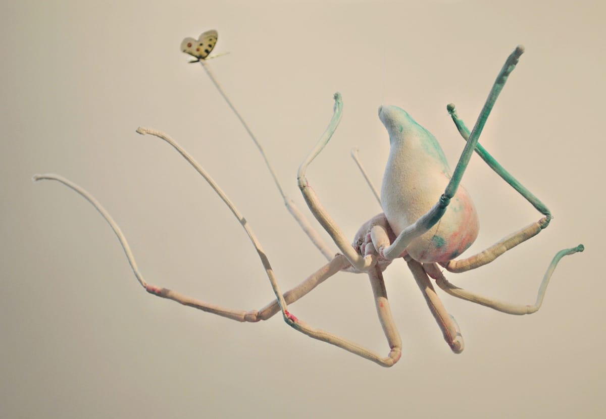 Oversized Spiders by Mister Finch Transform Vintage Textiles into Fairytale Sculptures3