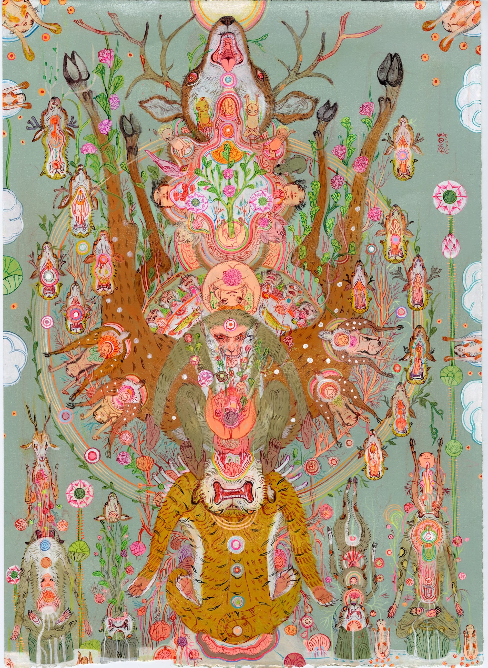 At a 'Molecular Level,' Mu Pan Composes Meticulous Mandalas in Acrylic3