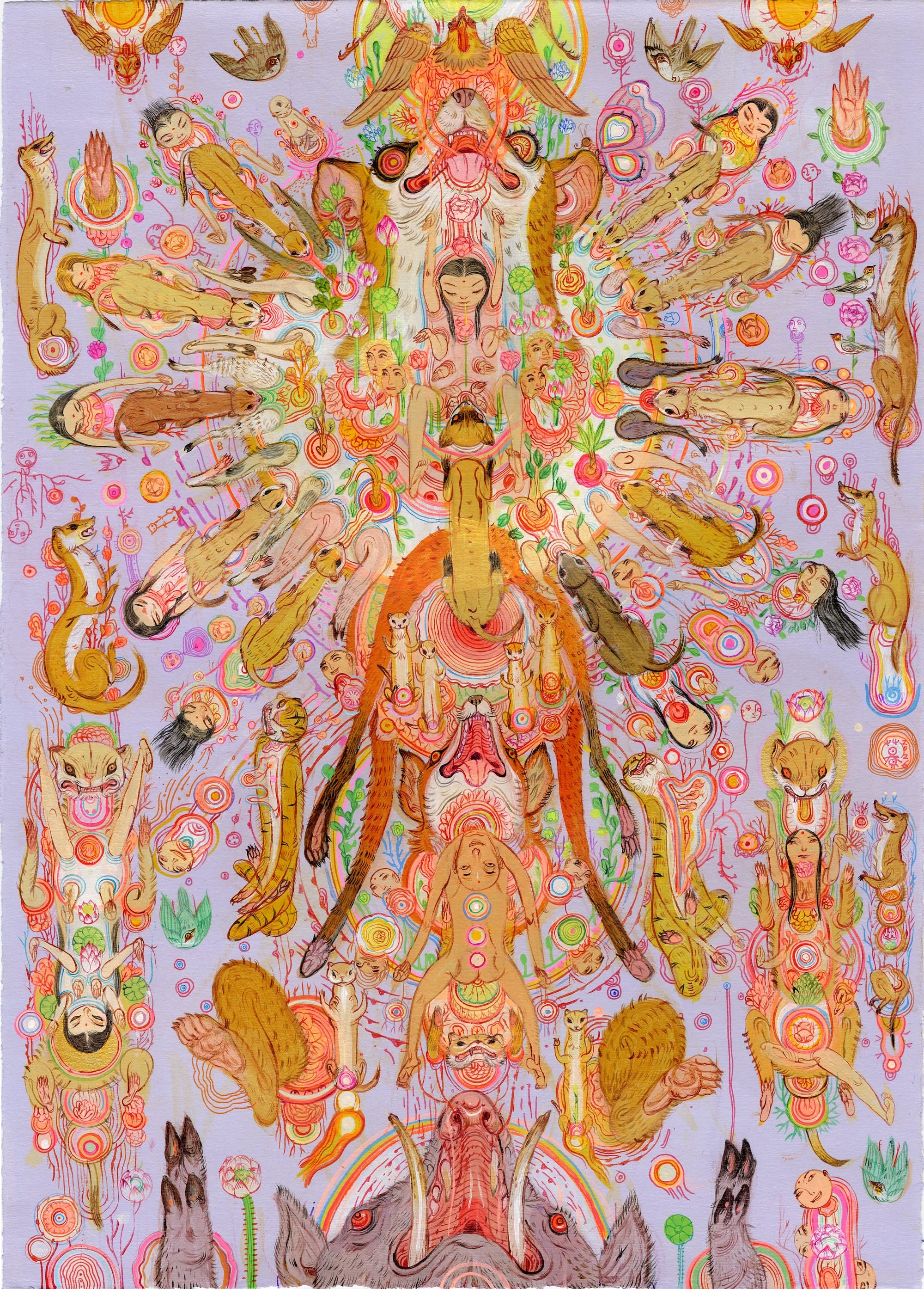 At a 'Molecular Level,' Mu Pan Composes Meticulous Mandalas in Acrylic4