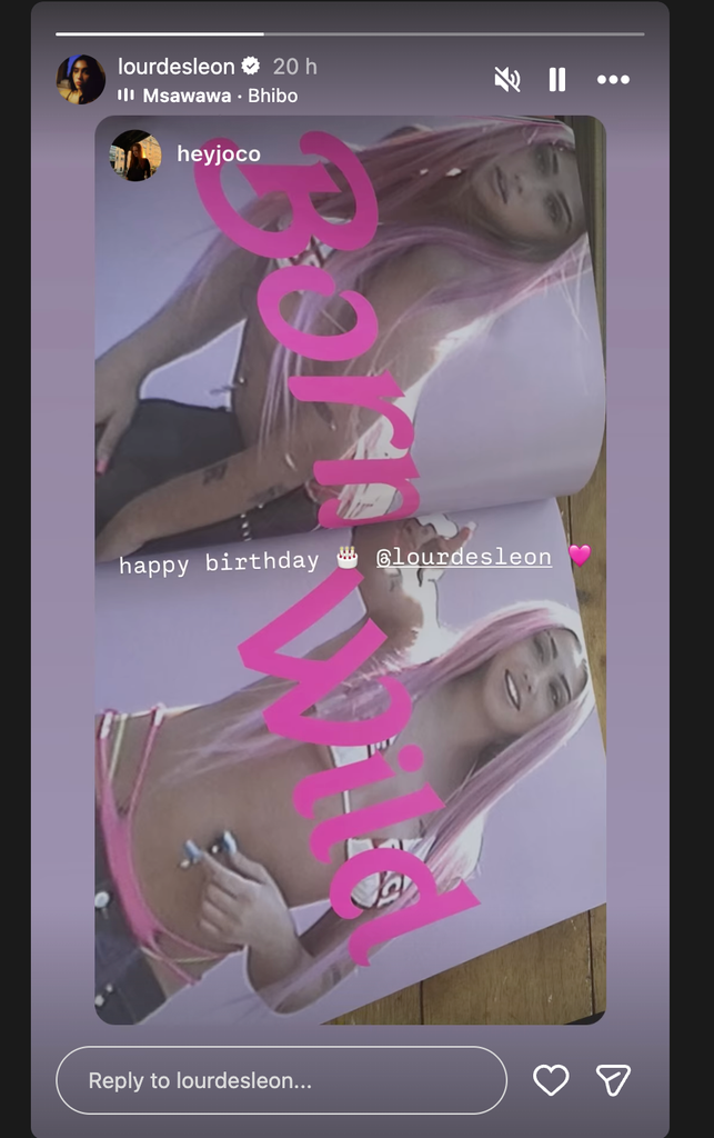 Lourdes Leon sizzles in barely-there string bikini in striking new photo0